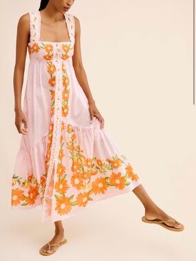 FARM Rio Papaya Salad Maxi Dress